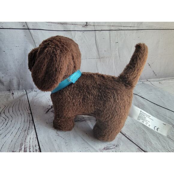 American Girl dog pet Chocolate Chip Labrador brown with collar Hard Body - Picture 4 of 9